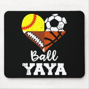 Ll Yaya Soccer Footll Softll Sketll Player Yaya Mouse Pad