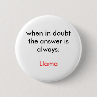 Llama! 2 Inch Round Button
