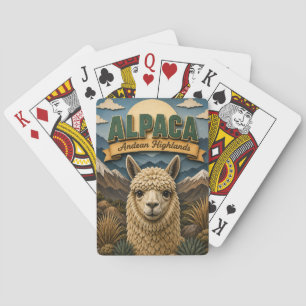 Llama Alpaca Andean Highlands POPCUT Playing Cards