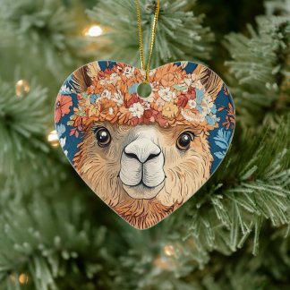 Llama Alpaca Any Age Ceramic Ornament