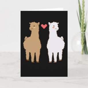 Llama Alpaca Llamas Alpacas Sweet Animal Design Card