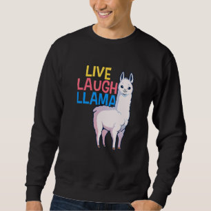 Llama Alpaca Llamas Kids Girls Women 3 Sweatshirt