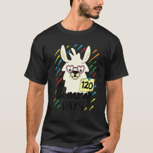 Llama & Alpaca Lovers Cute 120 Llamazing Days of S T-Shirt