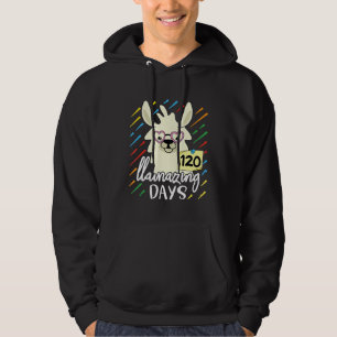 Llama Alpaca Lovers cute 120 Llamazing Days of sch Hoodie