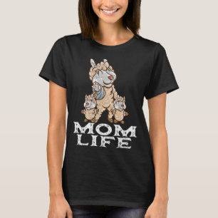 Llama Alpaca Mama Mom Life Mommy Mama Mother's Day T-Shirt