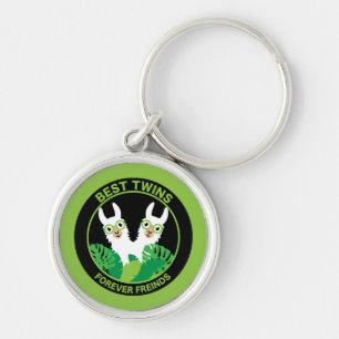 Llama Alpaca Twins Keychain
