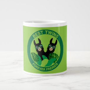 Llama Alpaca Twins Large Coffee Mug
