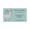 Llama Alpaca Yarn Business Card