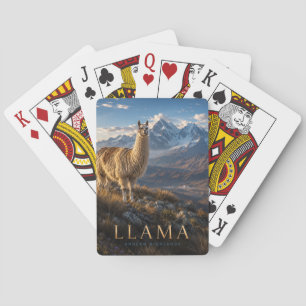 Llama Andean Highlands ANIMALS Poker Playing Cards