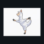 Llama at Yoga Fitness Postcard<br><div class="desc">This design is the perfect gift for a birthday, Christmas and other celebrations. It is suitable for women, men and kids.</div>