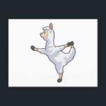 Llama at Yoga Fitness Postcard<br><div class="desc">This design is the perfect gift for a birthday,  Christmas and other celebrations. It is suitable for women,  men and kids.</div>