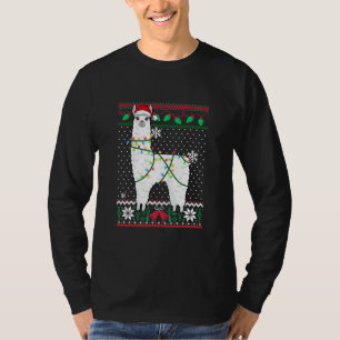 Llama avec les lumières de Noël laides Sweat de