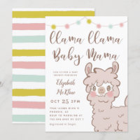 Llama Baby Mama Gender Neutral Shower