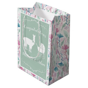 Llama Baby Shower  Medium Gift Bag
