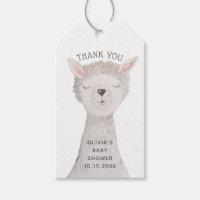 Llama Baby Shower Thank You | Watercolor Alpaca