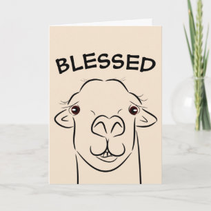 LLAMA BLESSED BIRTHDAY CARDS