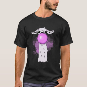 Llama Blowing Bubble Gum Cute Llamas Men Women T-Shirt