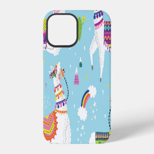 Llama & Cactus: Cute Vintage Set iPhone 12 Case