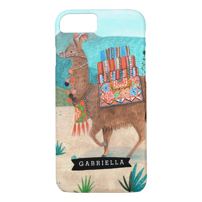 Llama Cactus Tropical | COQUE IPHONE (Dos)