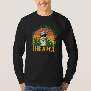 Llama Camping Only You Can Prevent Drama Men Wome T-Shirt