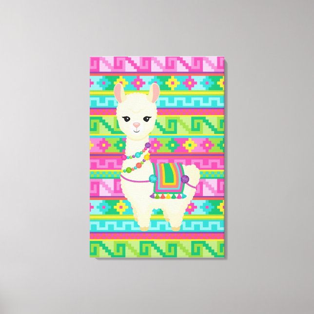 llama Canvas Wall Art (Front)