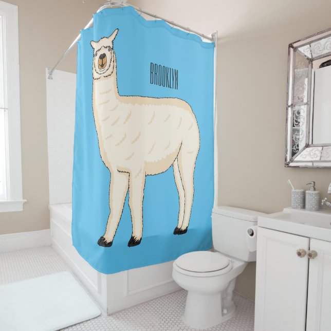 Llama cartoon illustration  (In Situ)