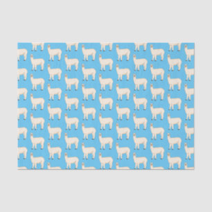 Llama cartoon illustration  tissue paper