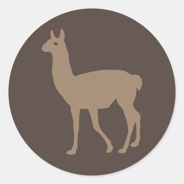 Llama Classic Round Sticker (Front)