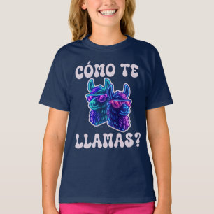 Llama Como Te Llamas Funny Spanish Pun T-Shirt