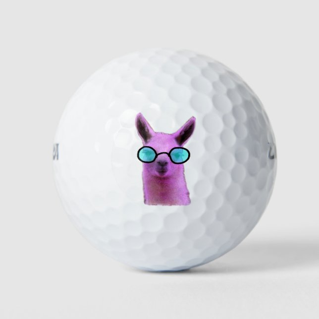 Llama cool rose ! Balles de golf (Devant)