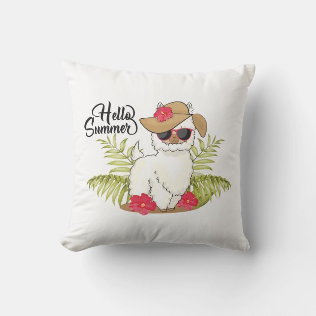 Llama Coussin extérieur (Recto)