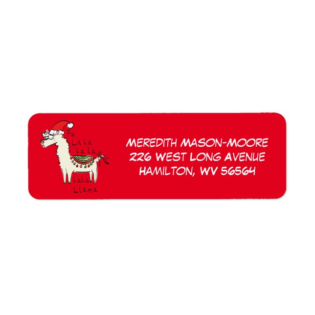 Llama Cute Funny Christmas Holiday (Front)