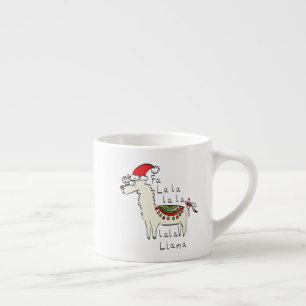 Llama Cute Funny Christmas Holiday Espresso Cup