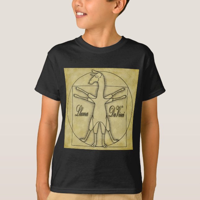 Llama Da Vinci T-Shirt (Front)