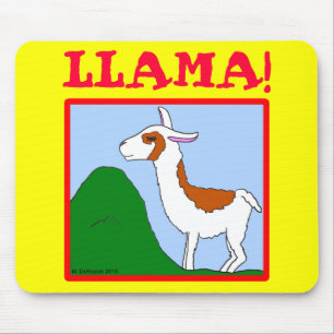 Llama! Design Mouse Pad