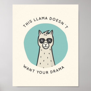 Llama Drama Poster