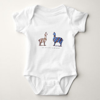 llama dress baby bodysuit