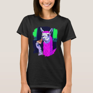 Llama Eating Pizza Cool Pizza Llamas 1 T-Shirt