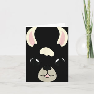 Llama Face Halloween Costume Alpaca Lovers Card