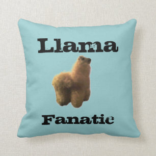 Llama Fanatic Throw Pillow