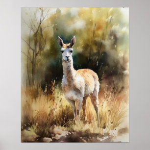 Llama Farm Animal Art Imprimer Poster