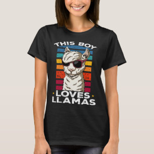Llama Farm Animals This Boy loves Llamas T-Shirt