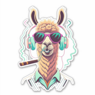 Llama Favor Sticker