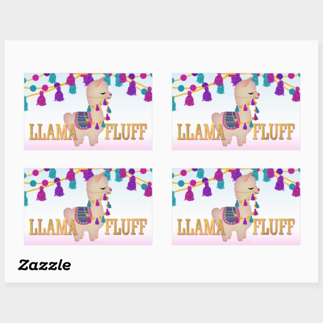 LLAMA FLUFF Cute Sticker (Sheet)