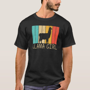 Llama For Girls Kids Alpaca Farming Zookeeper Peru T-Shirt