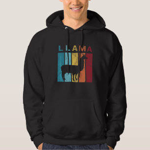 Llama  for Kids Retro Llama Premium Hoodie