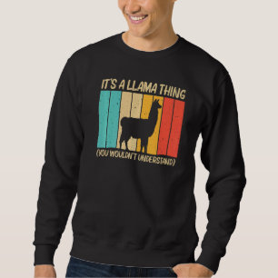 Llama For Men Women Alpaca Farming Zookeeper Peruv Sweatshirt