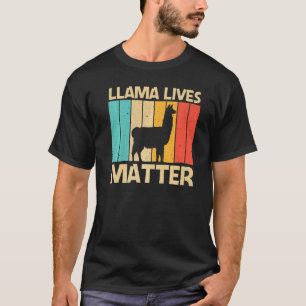 Llama For Men Women Alpaca Farming Zookeeper Peruv T-Shirt