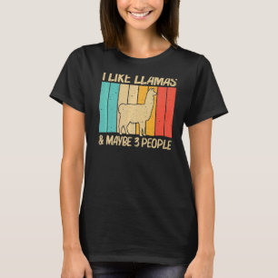 Llama For Men Women Llama Farm Animal   9 T-Shirt