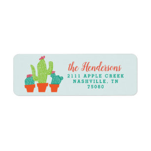 Llama Fun Birthday Party Cactus Retour Adresse